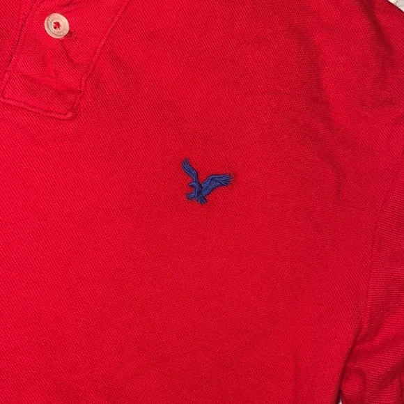 American Eagle Men’s Polo Shirts Size XS. Colors are Turquoise and Red. GUC - Picture 12 of 16